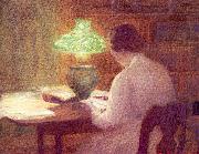 Ochtman, Mina Fonda The Evening Lamp oil painting artist